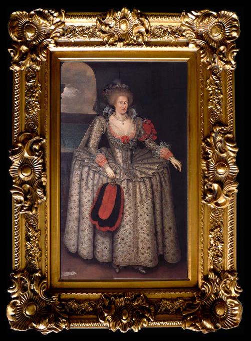 framed  GHEERAERTS, Marcus the Younger Anne of Denmark, Ta012